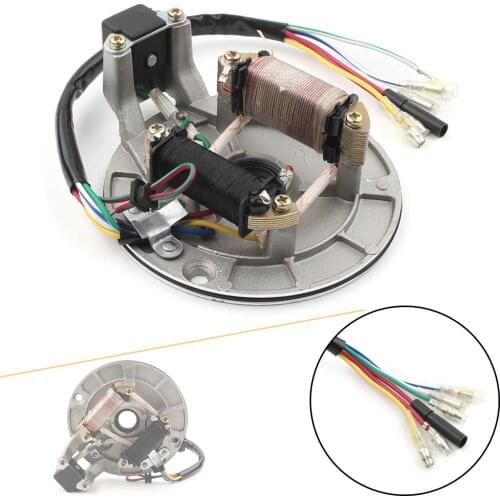 Magneto Stator Plate 70cc 90cc 110cc 125cc Dirt Bike ATV Go Kart Chinese 2 Coil Motorcycle Spare Accessories