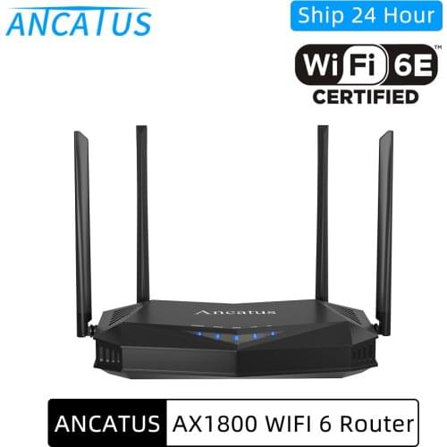 ANCATUS A6 Wifi 6 Router 5 ghz AX1800 AX3 Both 2.4G/5G Band OFDMA Smart Home Wireless Repeater