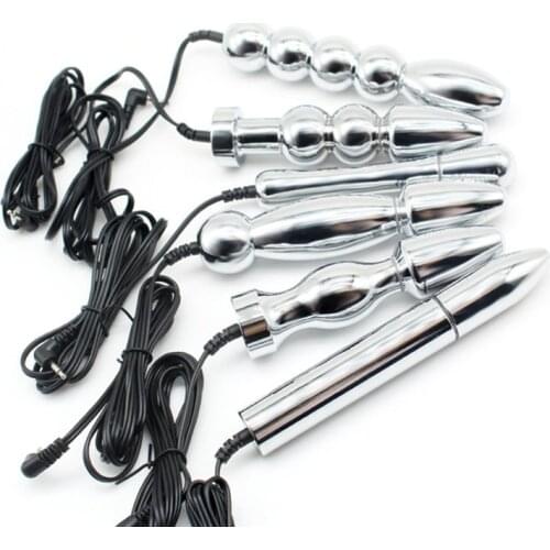Metal Anal Plug Sex Toys For Women Men Masturbators Electric Shocker Anal Toys Stimulate Prostate Massager Electro Accessories
