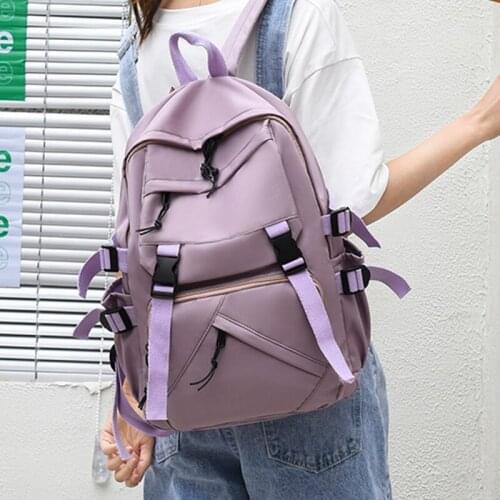 2021 New Female Backpack for Teen Girls Oxford School Bag Large Capacity Bookbag Cheap Womens Backpacks Fashion Student Rucksack