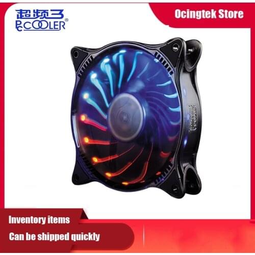 PCCOOLER Starry Sky 4pin PWM RGB 12cm Computer Case Cooling Fan Mute Magic Adjustable LED 120mm CPU Cooler Water Cooling Fan