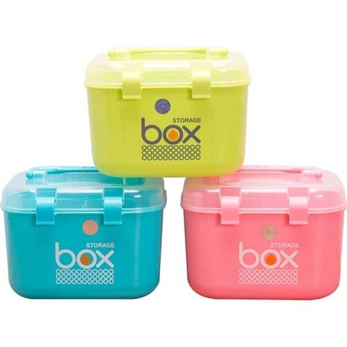 Portable storage box, cosmetics, jewelry box, sundries, multi-function storage box, portable medicine storage box