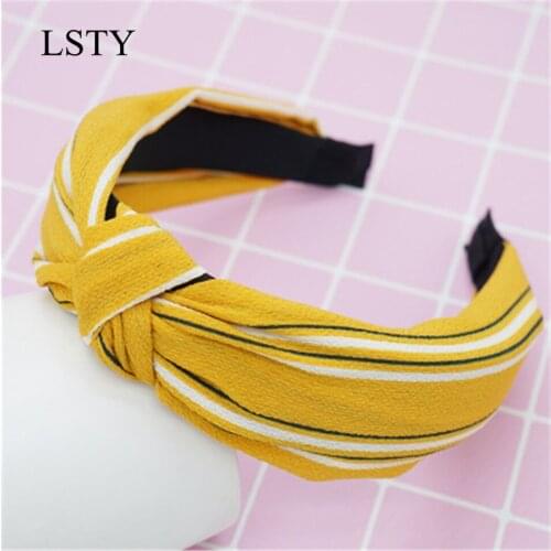 Top Knot Turban Twist Hairband Retro Elastic Hair Hoop Headwrap Headband for Women Print Headdress Accessories