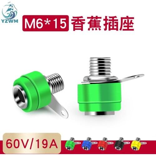 Banana Socket 4mm Copper 4 Banana Panel Socket Terminal, Audio Accessories Connector Welding