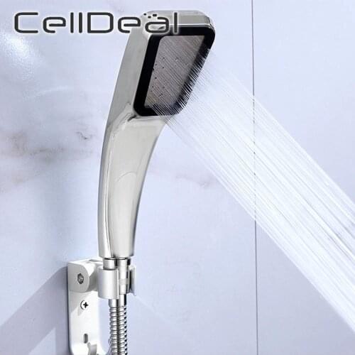 Handheld Shower Rainfall Shower High Pressure Water Saving Showerhead 300 Holes Bathroom Filter Spray Nozzle ABS Accessory
