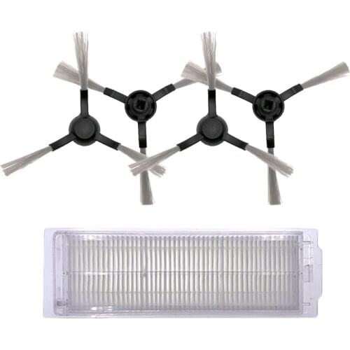 4 brush+1 HEPA robot sweeper accessories replacement for Viomi V2 V-RVCLM21B vacuum cleaner