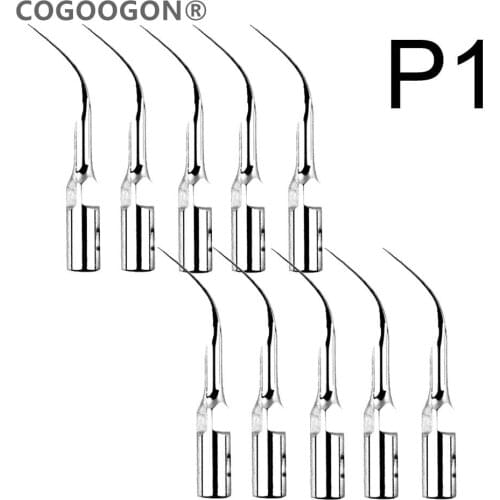 10Pieces P1 Dental Ultrasonic Scaler Scaling Tips Handpiece fit EMS Woodpecker UDS