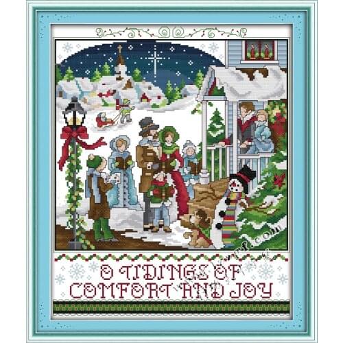 Everlasting Love A Tidings Of Comfort And Joy Ecological Cotton Cross Stitch 11CT And 14CT Stamped Product