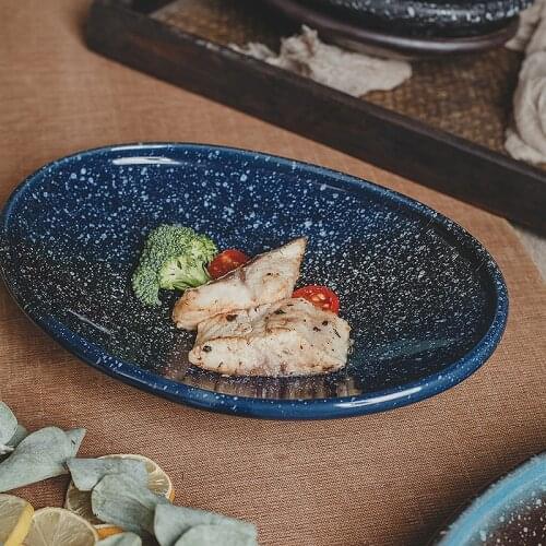 Japanese ceramic bowl salad bowl fried rice bowl home fruit bowl Japanese cuisine restaurant special-shaped plate