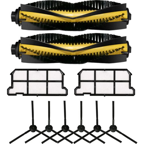For Ilifev7 V7S Plus Vacuum Cleaner Parts Main Brush + Side Brush + Hepa Filter Sweeper Accessories