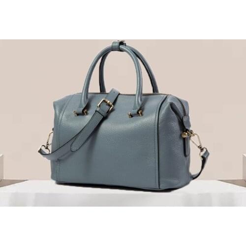 The European And American Fashion Leather Leisure Summer New Brand Womens Handbags Large Capacity Cowhide Shoulder Bags