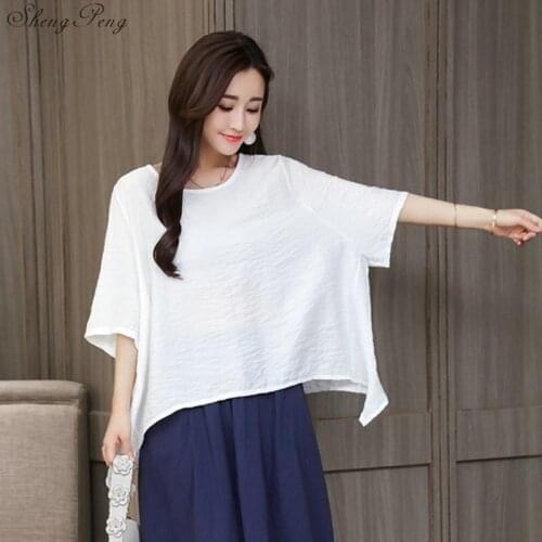 Chinese style women hanfu top chinese chinese shirt traditional women chinese style shirt tang suit chinese blouse tops V1893