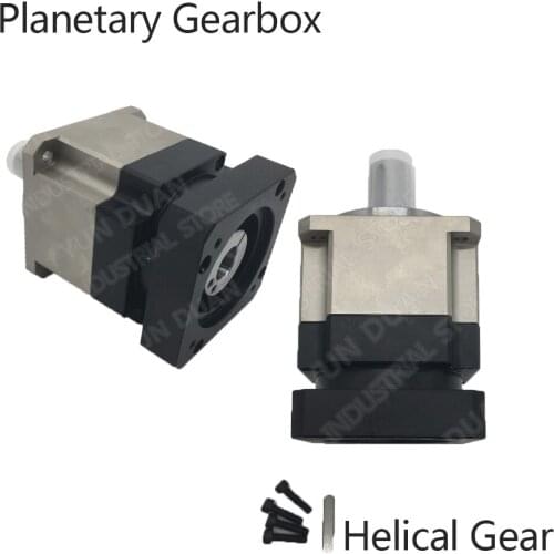 25:1 Helical Gear Planetary Reducer Gearbox 19mm Rated 140N.m output torque for NEMA34 90mm 750W 1KW AC Servo Motor Robot