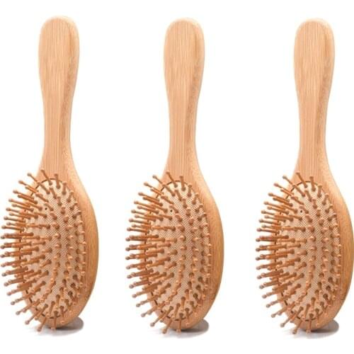 1PC Wood Comb Professional Healthy Paddle Cushion Hair Loss Massage Brush Hairbrush Comb Scalp Hair Care Healthy bamboo comb