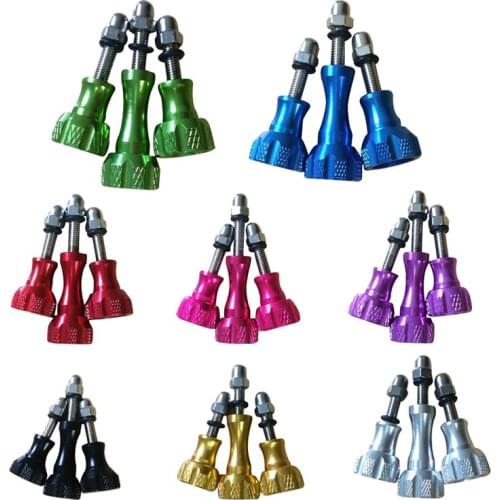 3x Aluminium alloy Knob Thumb Screw Mount accessories, for gopro hero 5 4 3 sjcam sj4000 sj5000 SJ6 m10 h9 h3 c30