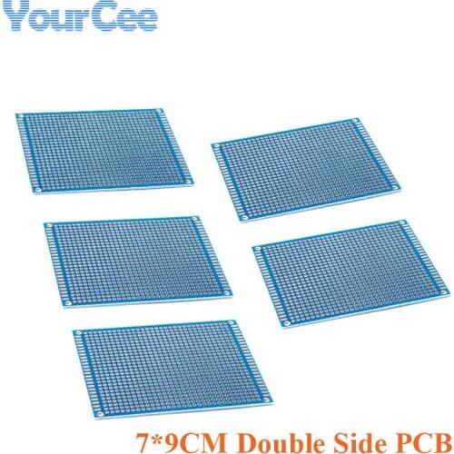 5pcs/lot 7x9cm Double Side Prototype PCB Board 7*9cm Universal Printed Circuit Board Experimental PCB Plate 70*90mm 70x90mm