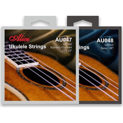Alice AU047 AU048 Carbon Ukulele Strings Set for Soprano, Concert, Tenor Ukulele Accessory