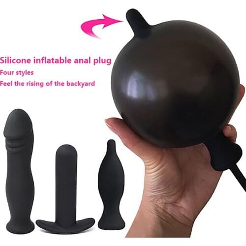 Anal Plug Sex Toys Expandable Anal Plugs Vestibular Inflatable Anal Dilator Masturbator Sex Toy for Male Female Amal Plugs Balls