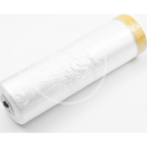 Free Shipping 110cm*30m Per Roll Pre-Taped Plastic Drop Cloth Masking Film Spray Paint Protection Films Plasti Dip Masking Film