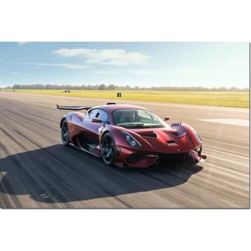 Brabham BT62R Supercar Wallpaper Wall Art Poster Print Canvas Paintings for Home Room Decor