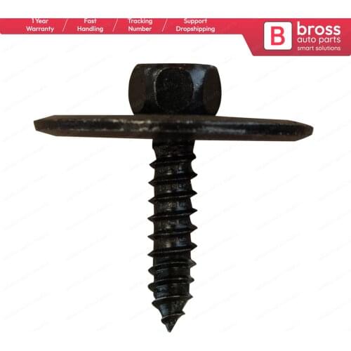 Bross Auto Parts BCF2441 10 Pieces Screw with washer Black for Mercedes: 2019900536