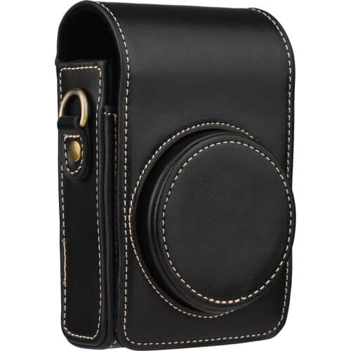 Portable Camera Case Carry Bag Synthetic Leather with Shoulder Strap Replacement for Sony RX100/ RX100 II/ RX100 III/ RX100 IV