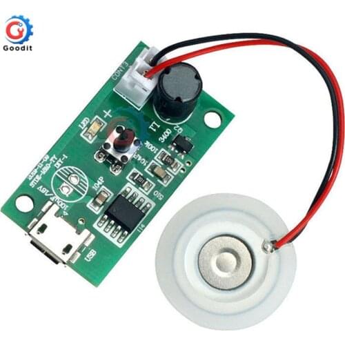 DC5V 1.5-3W Ultrasonic Mist Maker Atomizer Transducer Atomizer Film Plate Accessories Humidifier Rubber Gasket with Micro USB