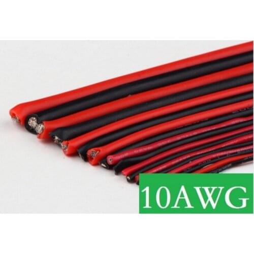 DIY 10 AWG 10AWG #10 Silicone Wire 10 Gauge Silicone Wire Flexible Silicone Wire Rc Spare Part Parts Accessory Accessories