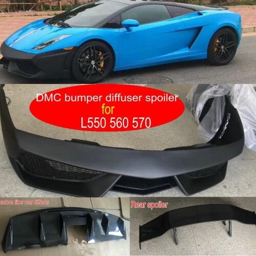 DMC pp front bumper / carbon fiber rear diffuser / carbon fiber rear wing spoiler for Lamborghini L550 L560 L570 boydkit bumpers