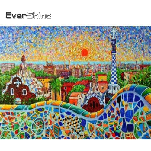 EverShine 5D Diamond Painting Full Drill Square Landscape Picture Of Rhinestones Diamond Embroidery Full Set Cross Stitch Art