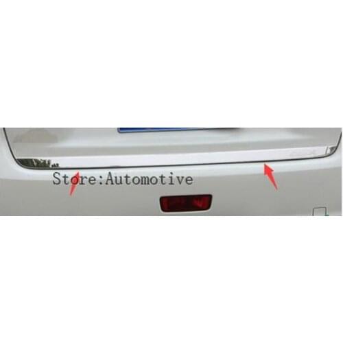 Chrome Rear Auto rear door trim,tail trunk sticker for Mitsubishi ASX, Accessories 2010 2011 2012 2013 2014 2015 2016