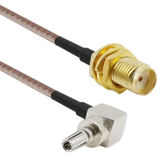 2-15M SMA Female to CRC9 Right Angle RF Connector Cable SMA to CRC9 RG316 Pigtail Cable For HUAWEI/ZTE 3G/4G Modem Antenna