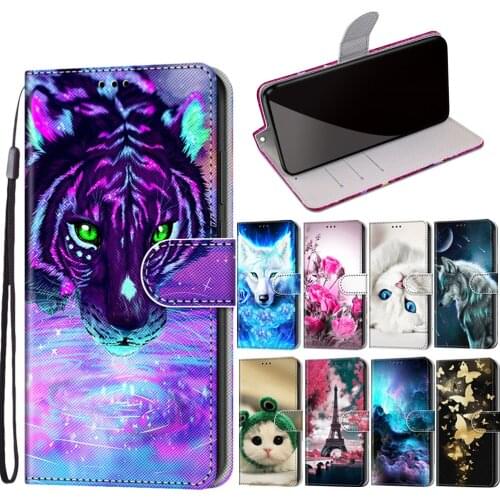 Leather For Huawei Honor 7X / Honor 8C Pattern Case For Honor Play 8A Bumper Cover For Huawei Y6 Y6 Prime 2019 Case Cartoon