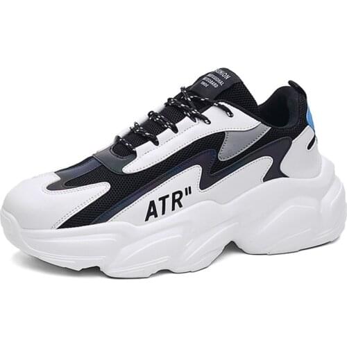 PU Leather Sneakers Men Cool Street Walking Shoes Height Increasing Running Shoes Male Spring Outdoor Trainers for School Travel