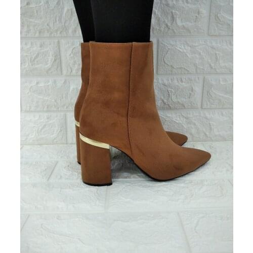 Marine Shoes Womens Boots Heel Bootie Victorias Secret Tan Pointed Pattern