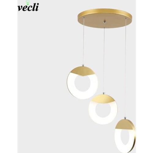 Nordic Pendant Lamp Modern Gold LED Pendant lights Kitchen Restaurant Bar living room bedroom Hanging Lamp Fixtures ac110v 220v