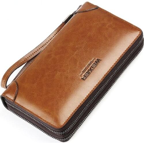 New Men Clutch Bags Wallets Leather Men Bags Wallet Leather Long Wallet With Coin Pocket men Purse