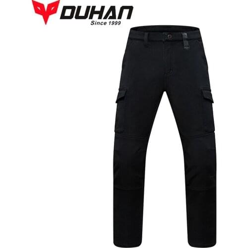 Autumn Mens Motorcycle Pants equipment CE Knee elastic fabrics DUHAN Motocross Jeans elements Trousers M L XL XXL XXXL