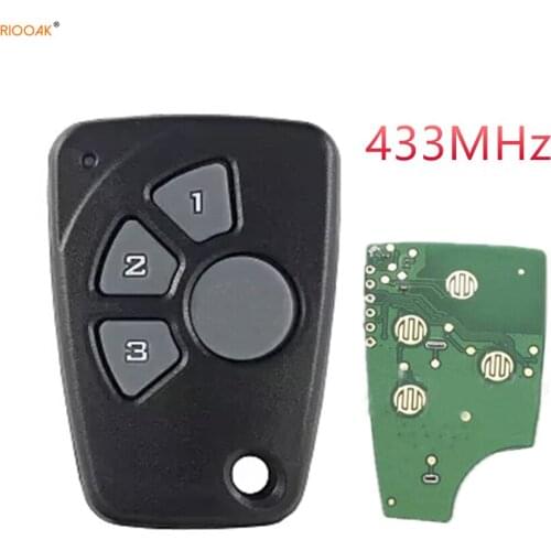 RIOOAK Keyless Entry Remote Control Key 433MHZ For Che vrolet Cruze Spark Onix Silverado Volt Camaro 4 Buttons