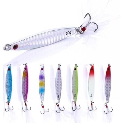 Fishing Lures Wobblers Casting Jig Metal Jigging Spoon crankbaits 3D Eyes Artifical Trolling Baits Seafishing Pesca