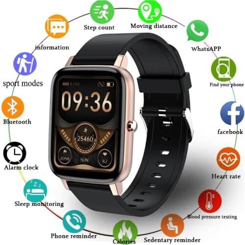 GEJIAN 2021 New Smart Watch Men Sports Fitness Tracker 1.69Inch Touch Screen Smartwatch Women Bluetooth Clock For Android IOS