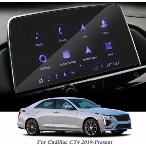 Car Styling GPS Navigation Screen Protect Glass Film For Cadillac CT4 2019-Present Dashboard Display Film Sticker Auto Accessory