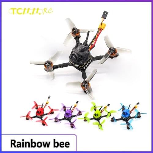 Tcmmrc newbie rainbow fpv drone 2.5 Inch Fpv Racing Drone 1104 motor 8600kv Carbon fiber high-thrust racing drone 720TVL Camera