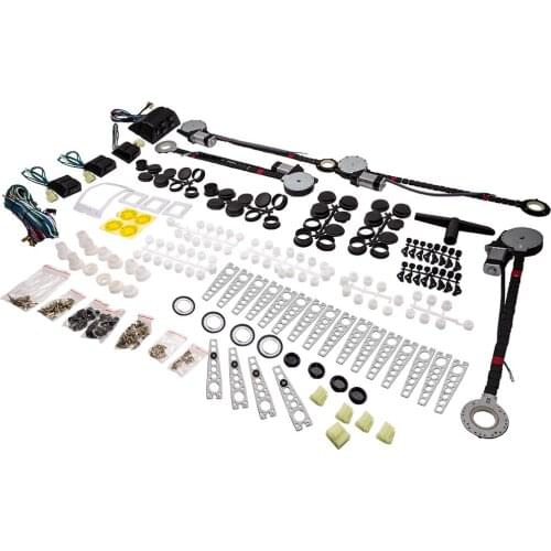 4 Window Roll Up Conversion Power Electric Universal Kit w/ 4 Switches Car Auto