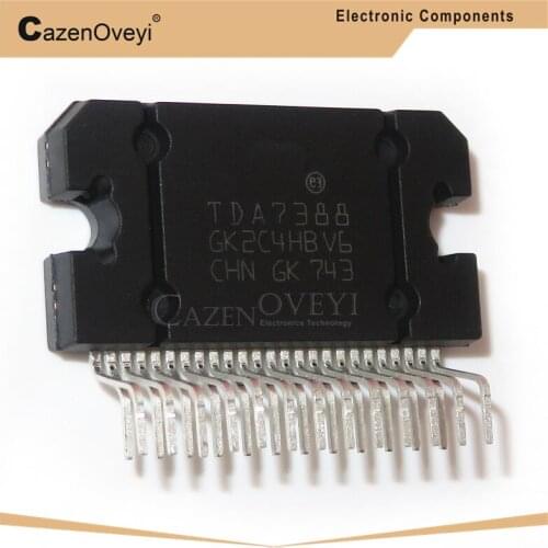 2pcs/lot TDA7388 ZIP25 TDA7388A ZIP 7388A ZIP-25 42W quad bridge car radio amplifier new and original In Stock