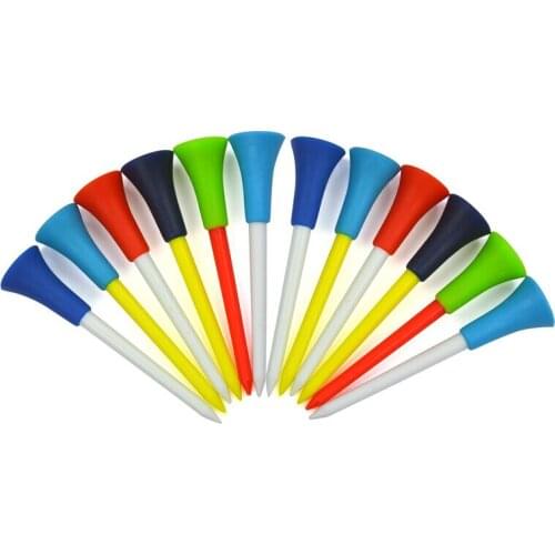20 Count Golf Tees Plastic Mixed Color 56mm 72mm 85mm