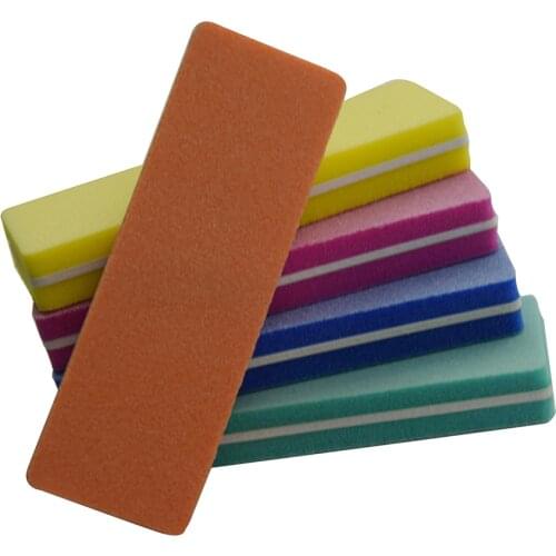 40x mix color Polish Remover Nail File Buffer Sponge Sandpaper Block Buffer Sanding Professional Manicure Care Tool News