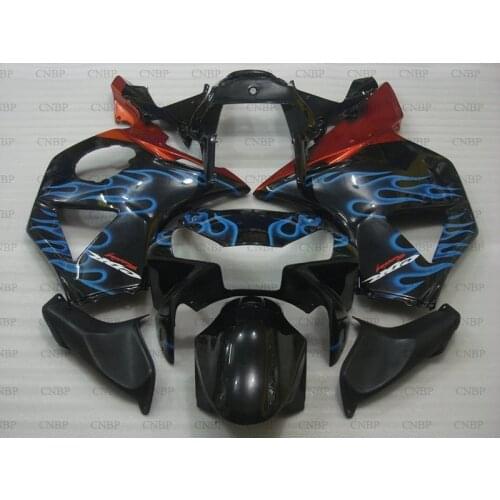 CBR 954RR 03 Fairing CBR900 954 2002 - 2003 Black Blue Flame Fairing CBR954RR 02 Plastic Fairings