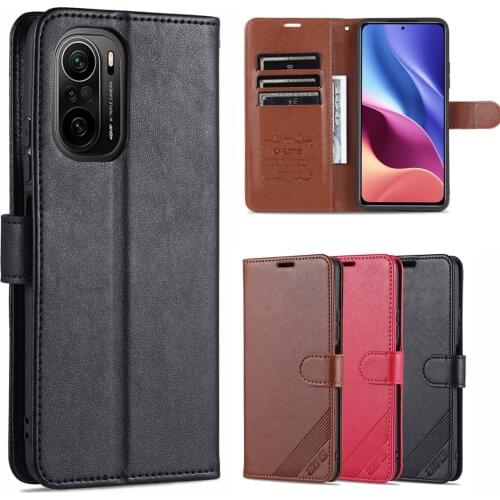 AZNS Flip Cover Leather Phone Case Fitted Case for Xiaomi POCO F3 / POCOPHONE POCO F3 Pu Leather Bags Case protective Holster