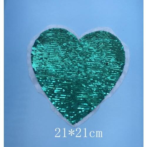 JIECHU 1 pcs reversible requined Patches Sew On Clothes Patch